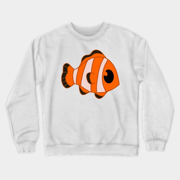 Cute Little Clown Fish Crewneck Sweatshirt by Rosiethekitty13